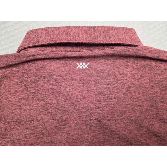 Rhone WFH Button Up Shirt Jersey Stretch $128 NWT Maroon Tawny Port Black LARGE - Picture 7 of 9